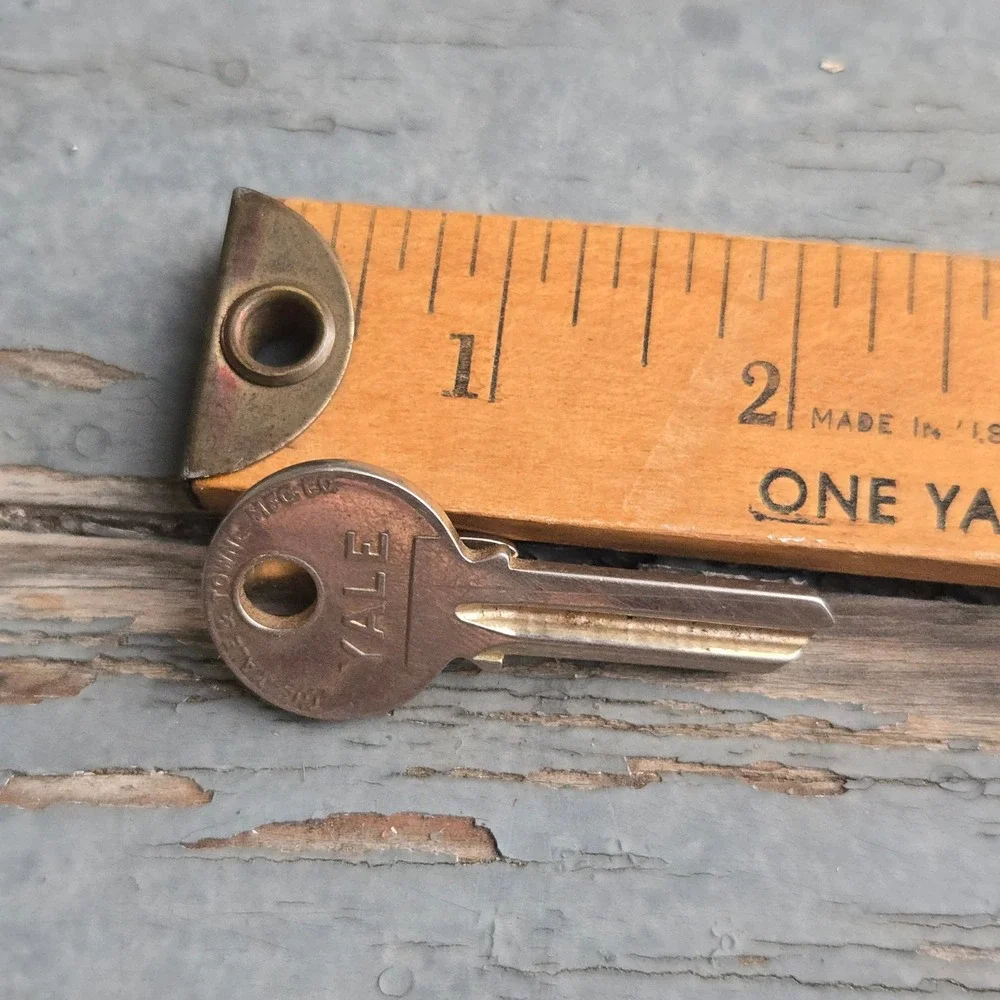 VTG‎ Hickok Yale Key Tie Bar Clip Silver Mens Novelty Accessory Jewelry USA Made
